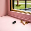 TOYMYTOY 20pcs Drawer Slide Stoppers with Rubber Shock Absorbing Bumpers