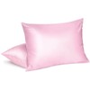 Fittia Satin Pillowcase 2 Pack, Silk Satin Pillow Cases for