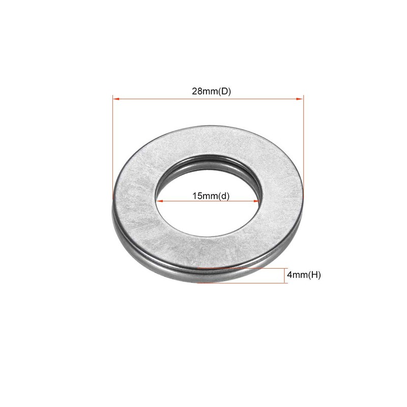 sourcing map AXK1528+2AS Needle Roller Thrust Bearings with 2 Washers,