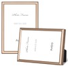 Autjvy 8x10 Picture Frame Gold - Brushed Brass Modern Simple