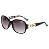 meigan 7996-01 Women's Sunglasses, Gorgeous Side Frame, UV400, UV Protection,