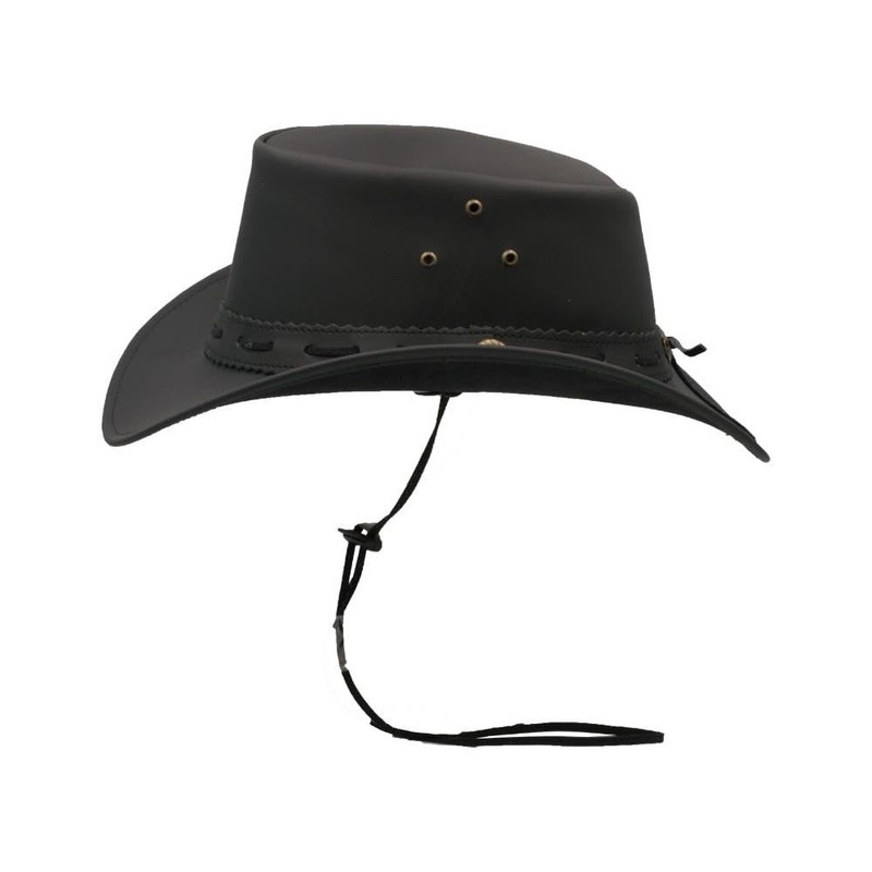 WALKER AND HAWKES - Leather Cowhide Outback Waterproof Hat -