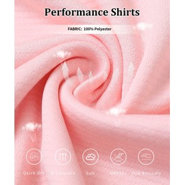 YAMXDM Mens Golf Shirts Long Sleeve Moisture Wicking Collared Work Business Casual Tennis Polo Shirts for Men Light Pink XL