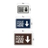 Signs ByLITA Classic Framed, Pick Up Food Here Sign (Black