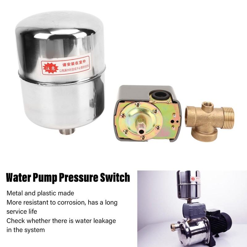 Water Pump Pressure Switch Stainless Steel Pressure Tank Copper 4