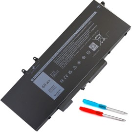 4GVMP Laptop Battery for Dell Latitude 5400 5500 5410 5510 E5400 E5500 Inspiron 7590 7591 7791 2-in-1 Precision 3540 3550 Series P84F P84F001 P42E P42E001 P98G001 P80F001 RF7WM C5GV2 H82T6 7.6V 68Wh