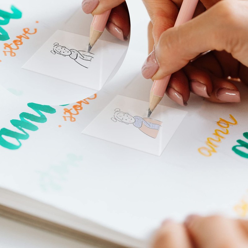 100Pcs Transparent Sticky Notes, Clear Sticky Note Pads 70 *