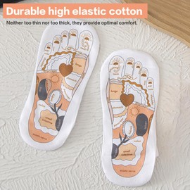 Janxyv Reflexology Socks with Trigger Point Massage Tool, Acupressure Socks for Women and Men Foot Massage Socks, Acupuncture Socks Pressure Point and Tool,Relief Remedy for Foot Massage (Man)