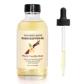 Warm Vanilla Bean Body Oil – Hydrating Body Moisturizer for Silky Smooth Skin, Lightweight Nourishing Oil for Daily Skin Care & Soft Radiant Glow