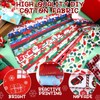 Ganeen 150 Pcs 2.56 Inch Winter Christmas Fabric Roll Snowflake
