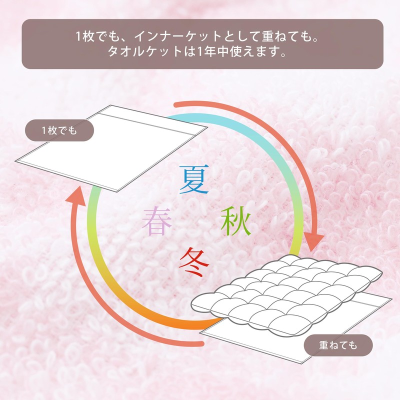 Nishikawa FR05030010 Seven Days Towel Blanket, Single, Washable, 100% Cotton,