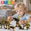 Baimiby Army Men Action Figures, Toy Soldiers for Boys 6-8,Military