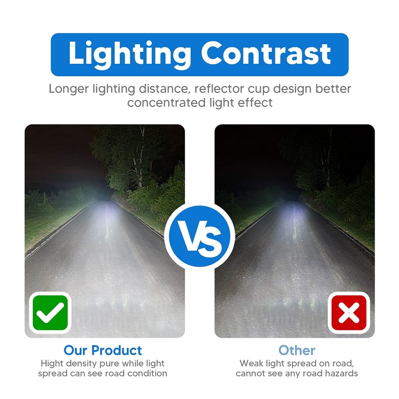 2x 3'' LED Spot Work Light & Upper Hood Ditch