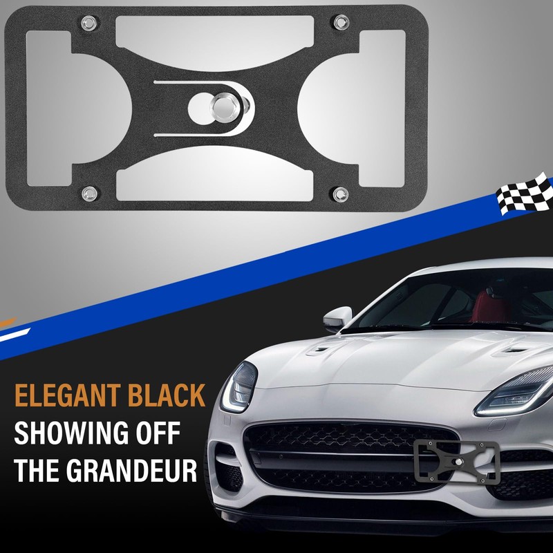 No Drill Front License Frame Compatible with Jaguar F-Pace 2017-2025
