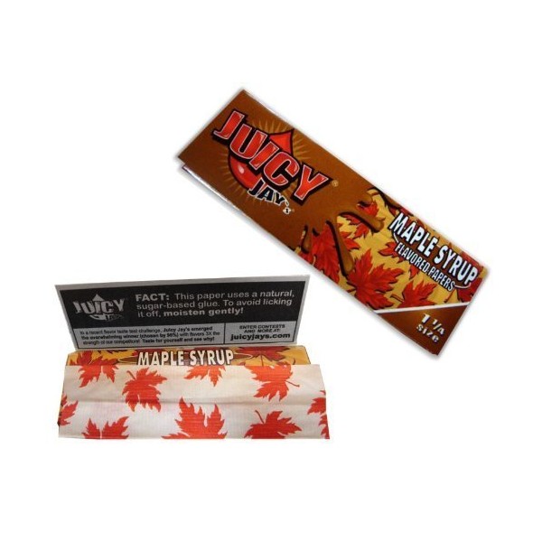 Juicy Jays Maple Syrup Flavored Rolling Papers 1 1/4 - 3 Pack