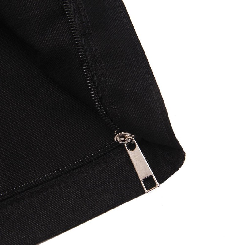 Augbunny Heavy Duty 100% Cotton Canvas Zipper Beach Shoulder Grocery