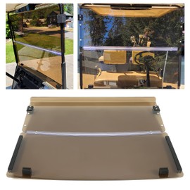 HECASA Front Windshield Compatible with 1986-1994.5 EZGO Marathon Golf Cart Folding Golf Cart Windscreen (Tinted)