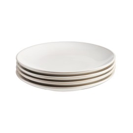 Cooks Professional Side Plates Stoneware Set of 4 White Ceramic Nordic…