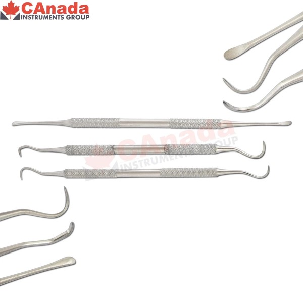 Canada Instruments Periodontal Sickle Scaler Set Of 3 Dental Jacquette