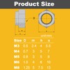 300pcs Locknuts Assortment Kit M3 M4 M5 M6 M8 Hex