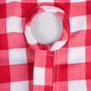 DII 100% poliéster., 60" Round-Zippered, Rojo Check, 1 uds. por