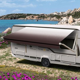 YESCAMP RV Awning Fabric Replacement Heavy Duty Weatherproof 4-Ply 18.5oz Vinyl Camper Awning Fabric - Universal Outdoor Canopy for Camper, Trailer, and Motorhome