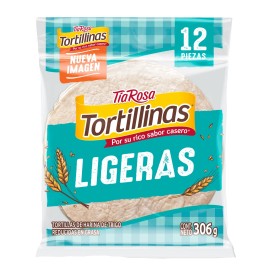 Tia Rosa X4 TIA ROSA LIGHT FLOUR TORTILLINAS LIGERAS 4 BAGS OF 12 CT EA MADE IN MEXICO