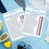 Baby Shower Game Cards, Blue Minimalist Theme, Guess Who Mom