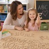 2 Inch 144 Pieces Wooden Letters & Numbers for Crafts