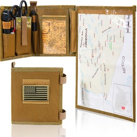 GORELAX Tactical Pouch Map Case, Military Foldable Map Storage Holder with 13x10 TPU, Land Navigation Kit for Camping Hiking