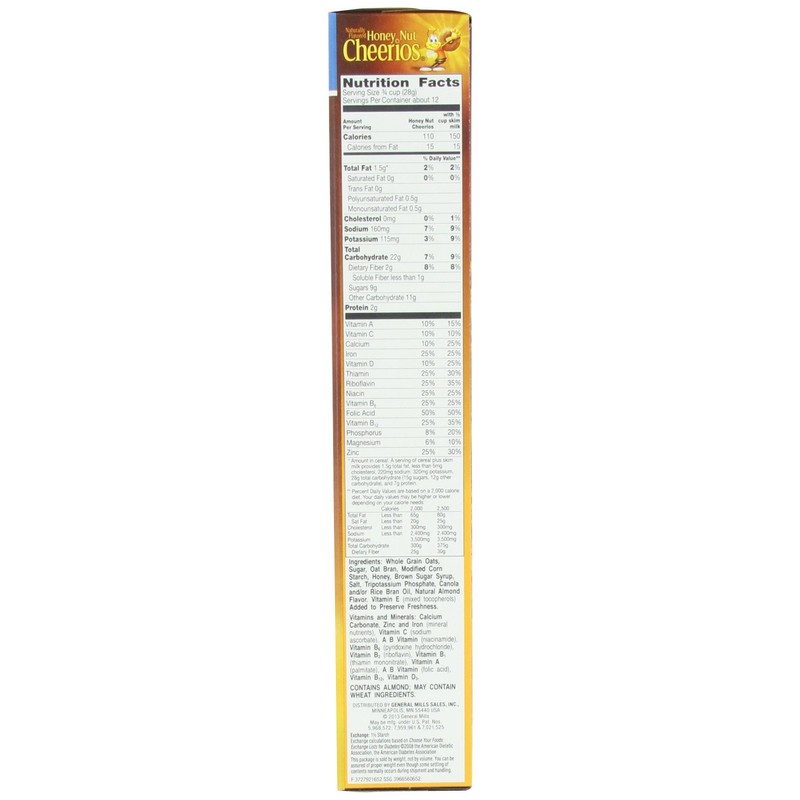 General Mills Cheerios Honey Nut Cereal, 12.25-Ounce Boxes (Pack of