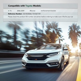 YHTAUTO Front Right Passenger Side Bumper Bracket Compatible with Toyota 4Runner 2006 2007 2008 2009, Steel Reinforcement Bracket