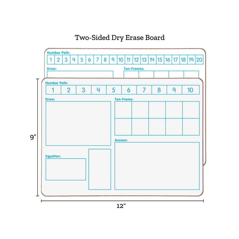 Solving Problems Two-Sided Dry Erase Boards Set