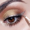 Shiny Silver Eyeliner Eyeshadow Waterproof Diamond Rose Gold Color Glitter