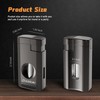 FANKAI Cigar Lighter, Torch Lighter with Deep Cigar Cutter V