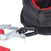 HURRISE 10mm x 30m Synthetic Winch Rope with Alloy Hook