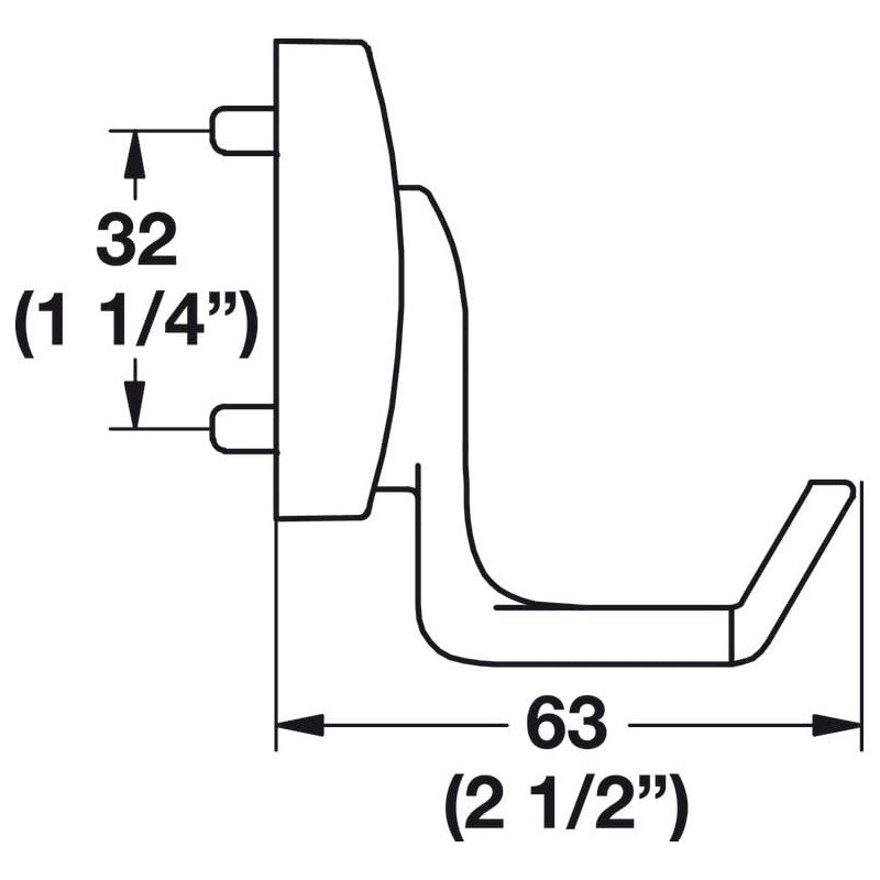 Kitchen Inventions TAG Hardware Premium Double Hook Cleat Mount Organizer