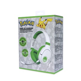 OTL Technologies PK0863 Pokémon Poké Ball White Pro G1 Wired Gaming Headphones