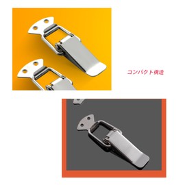 Mirhua Drawer Toggle Latch for Tool Box, Stainless Steel Latch, Drawer Case, Box Fastener, Hardware Lock Toggle, Set of 4 (Medium)