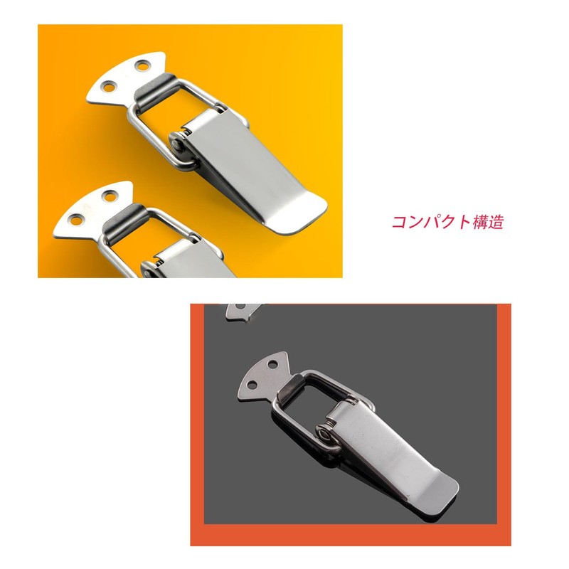 Mirhua Drawer Toggle Latch for Tool Box, Stainless Steel Latch,