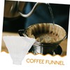 SHINEOFI 2pcs Heat Resistant Thick Glass Coffee Dripper Funnel Large