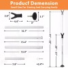 Nicecho 32"-46" inch Door Security lock Bar for Burglar Barricade