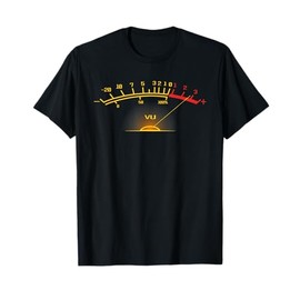 Retro VU Meter Hi-Fi Funny Stereo Sound Audio Engineer T-Shirt