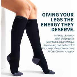 4 Pairs Compression Socks for Women and Men-Circulation Best Support Socks for Running,Athletic,Cycling