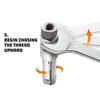 Powerbuilt 18mm Back Tap Thread Repair Tool – Collapsible Design