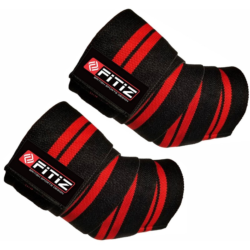 FITIZ Elbow Wraps for Weight Lifting Support and Compression -