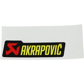 Akrapovic P-HST12AL General Replacement High-Temp Exhaust Sticker - 100mm L x 29mm H