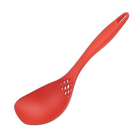 Kai KAI KITCHEN DH8161 Tabletop Pot, Convenient for Serving and Serving Soup, Spoon, Dishwasher Safe, Red, Made in Japan