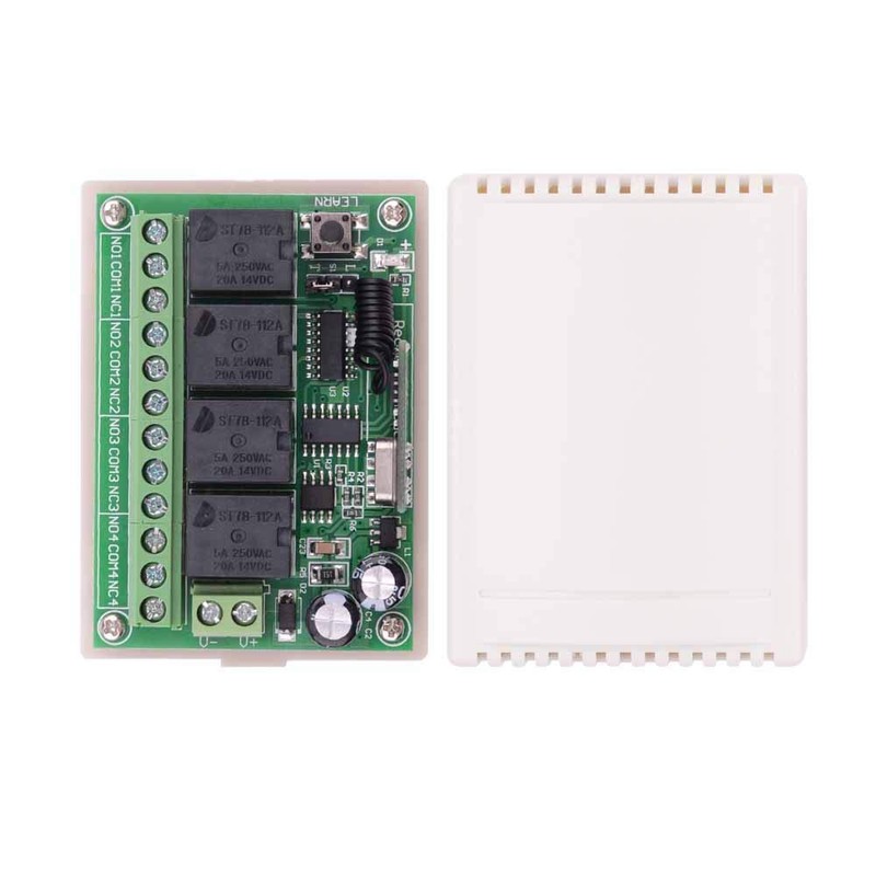 Wireless Switch RF Remote Switch DC 12V 4CH Channel 10A