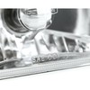 Octane Lighting 4X6 Diamond Crystal Clear Glass Lens Metal Headlight
